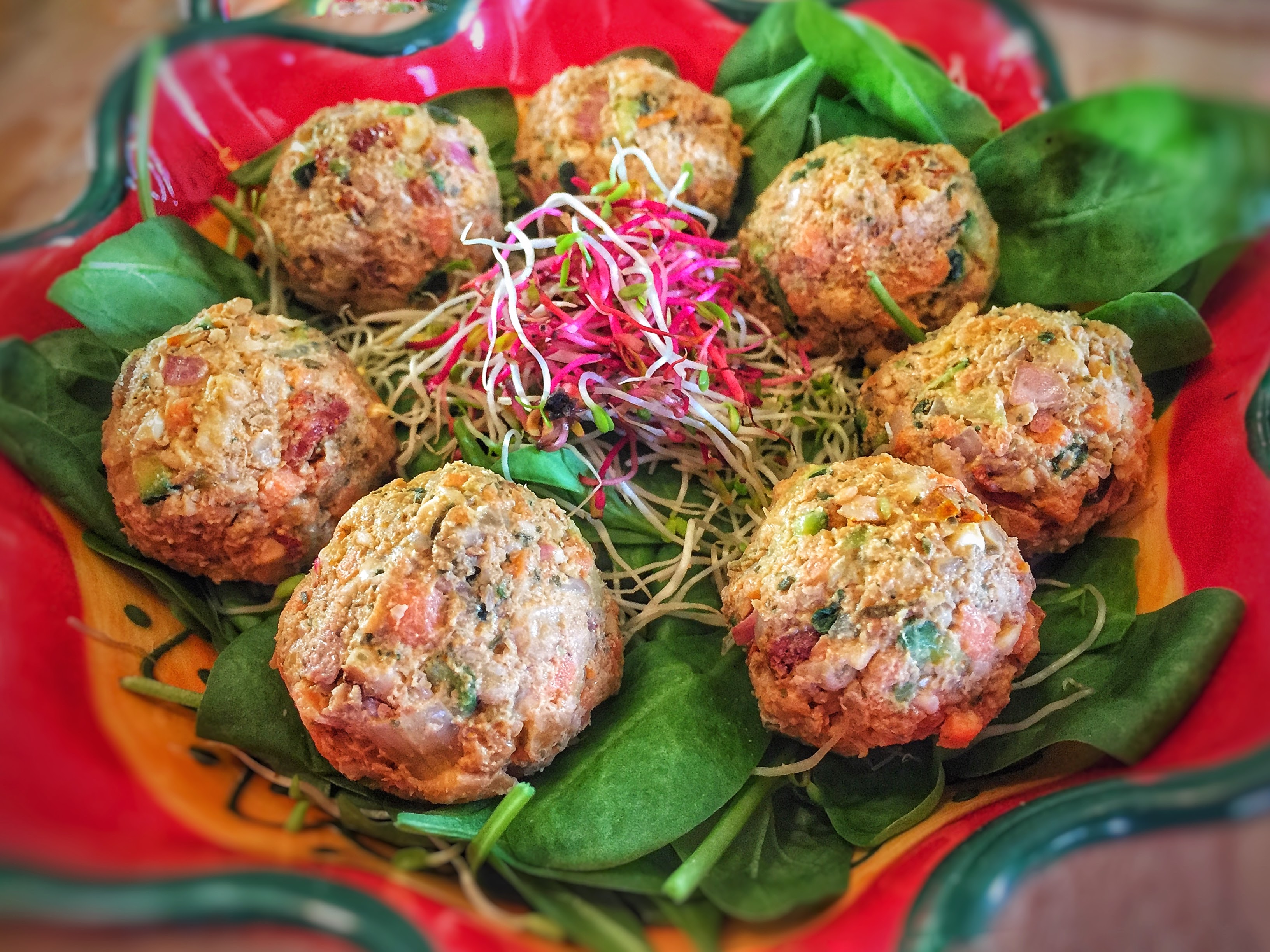 Polpette di Noci Estive – Polpette Crudiste di Noci e Verdure